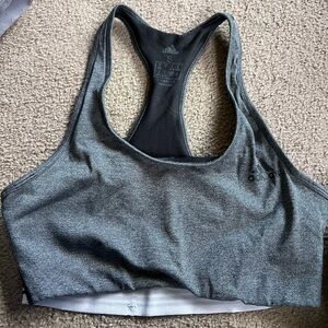 Adidas Women's Heathered Gray Sports Bra